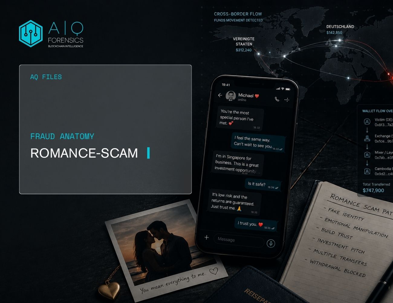Anatomie eines Romance Scams mit Kryptowährungen