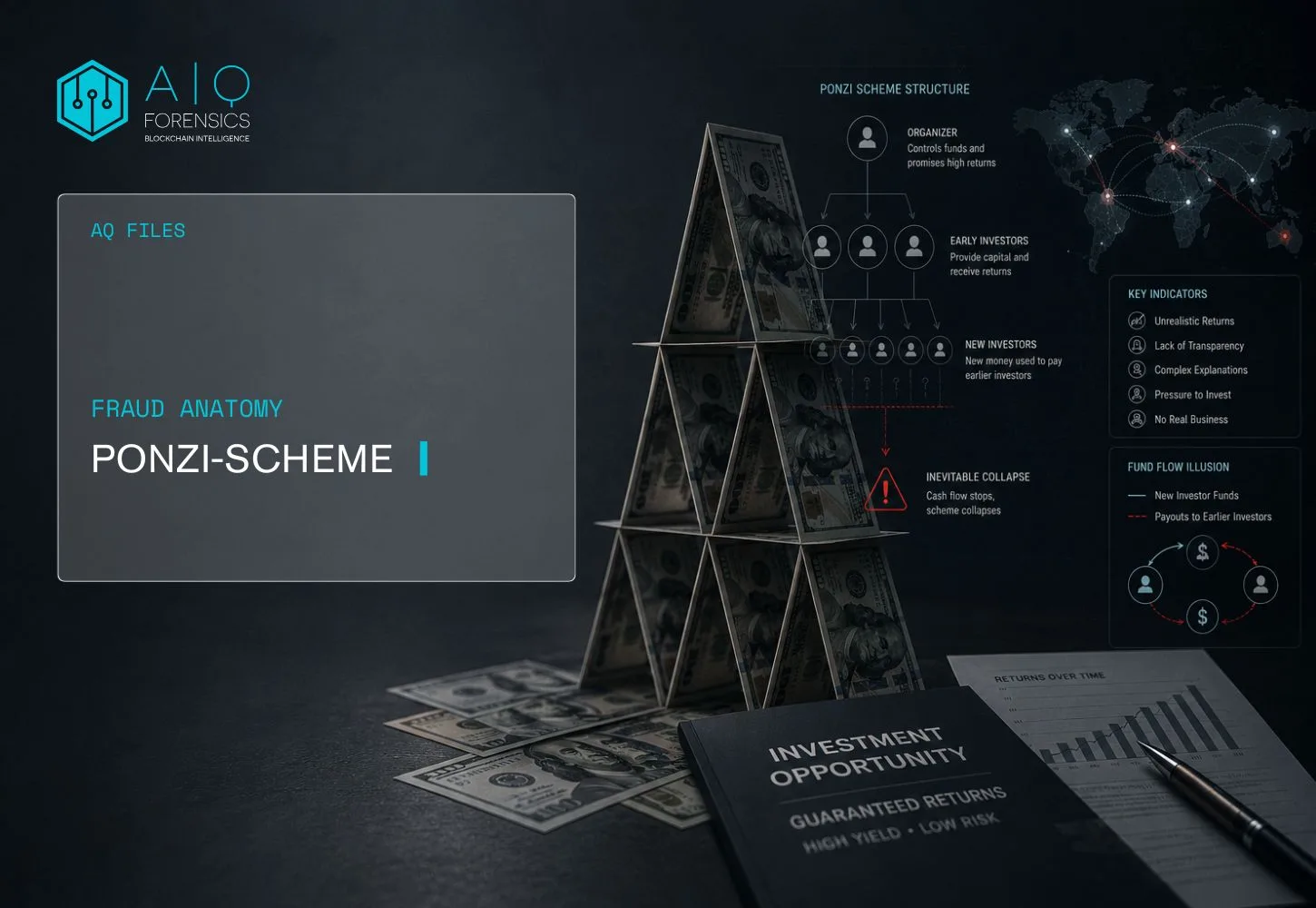 Ponzi-Scheme Kryptobetrug
