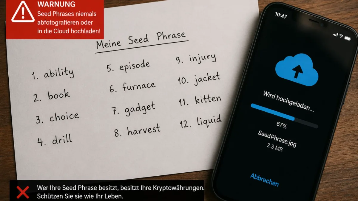 Wallet gehackt Seed Phrase