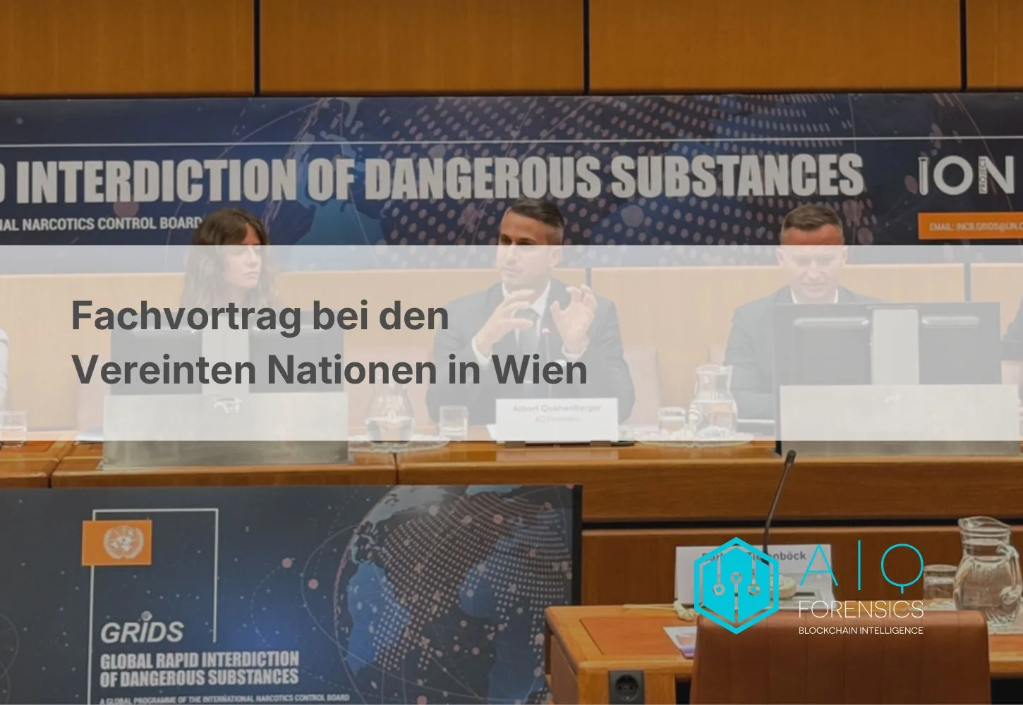 Albert Quehenberger hällt bei „Tech Against Trafficking II“ der Vereinten Nationen einen Fachvortrag zu Krypto-Zahlungsströmen, Stablecoins, unlizenzierter Cash-for-Crypto-Infrastruktur und Blockchain-Forensik